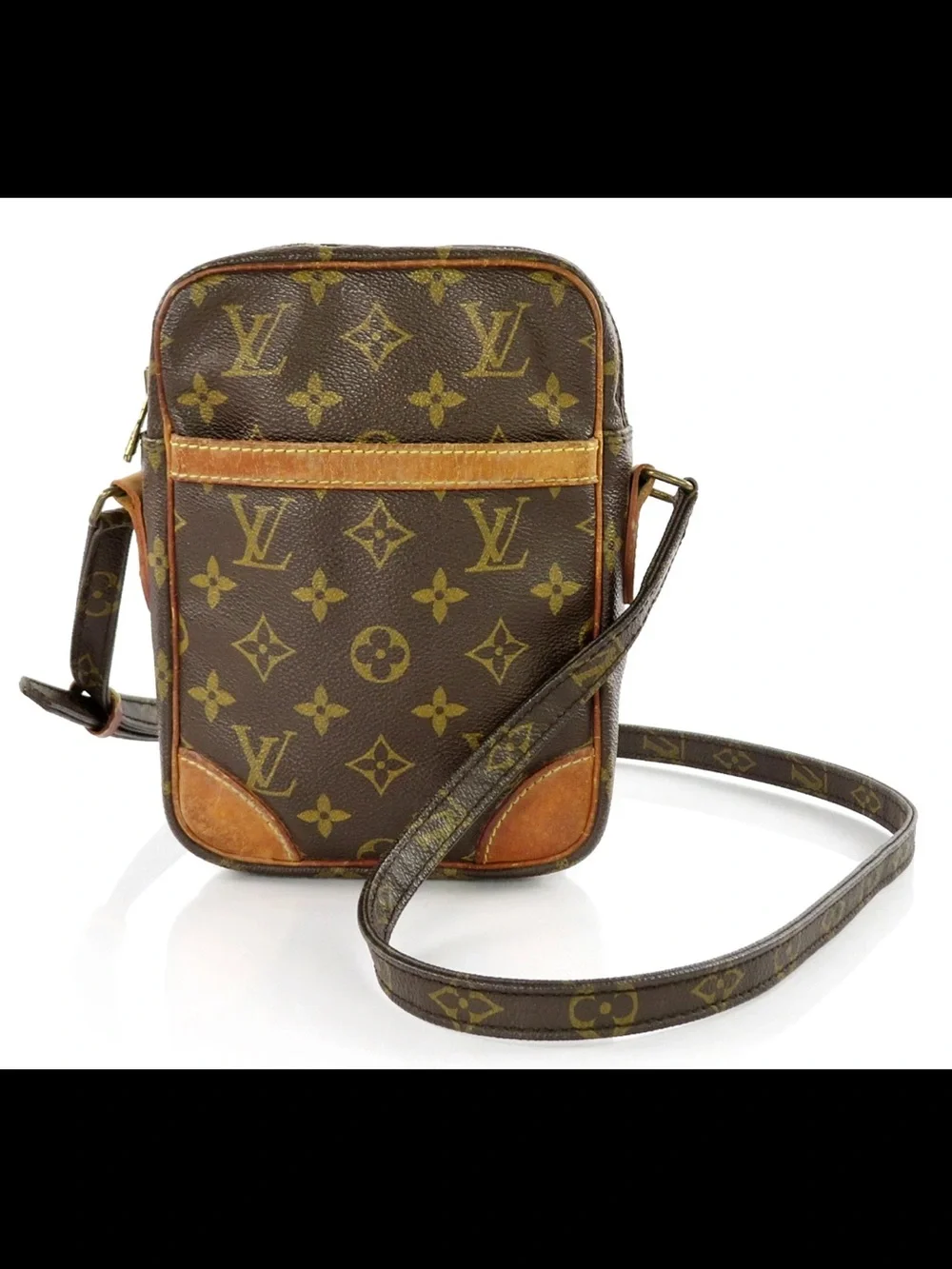 Louis Vuitton Monogram Canvas Messenger Bag in Brown and Tan